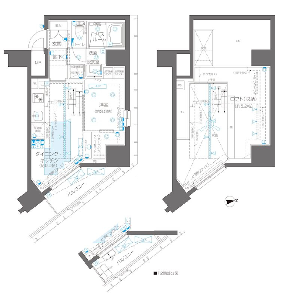 ZOOM新宿御苑前 1506号室［新築］の間取り図