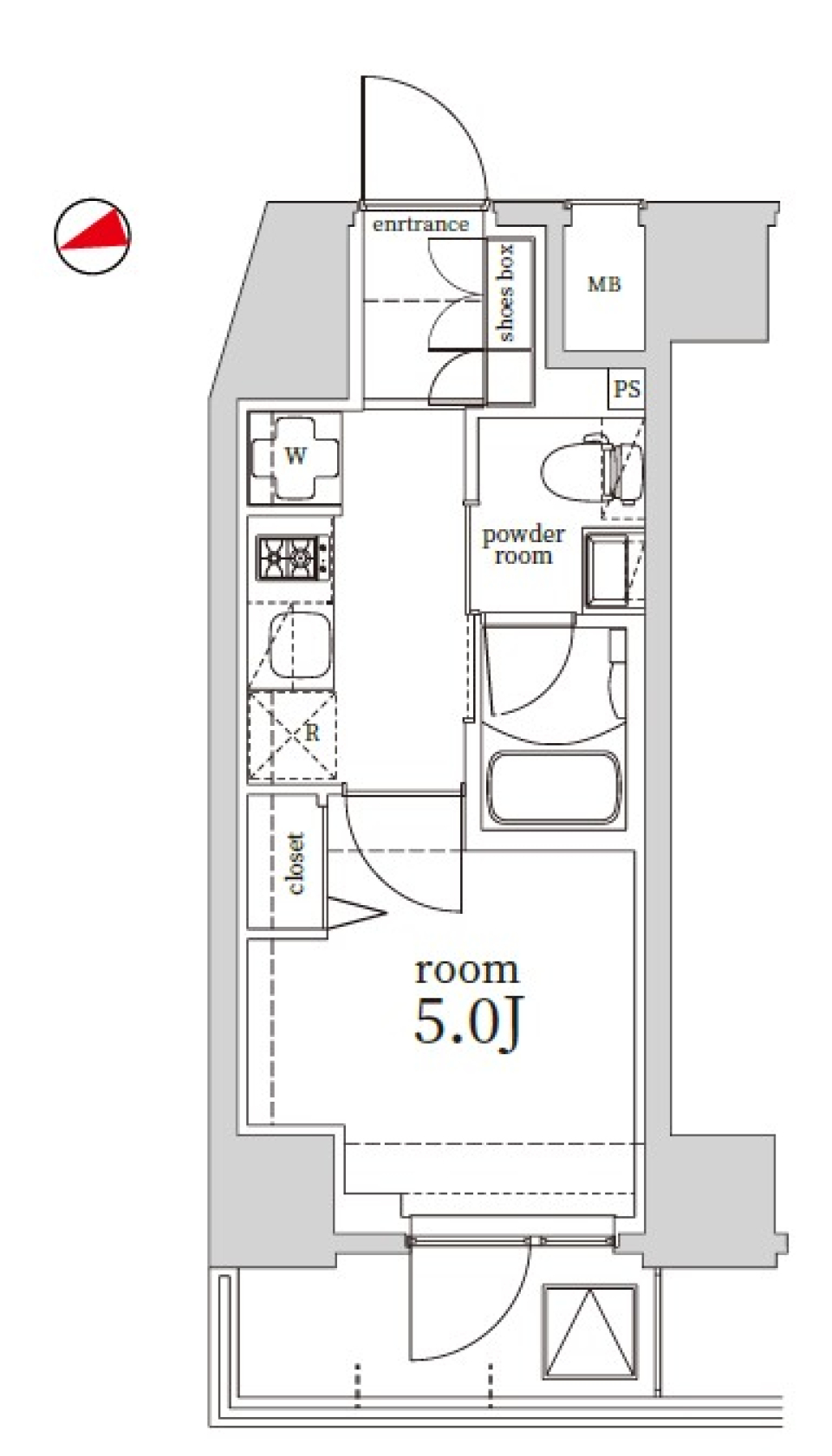 Log戸越／ログ戸越　503号室［ペット可］の間取り図