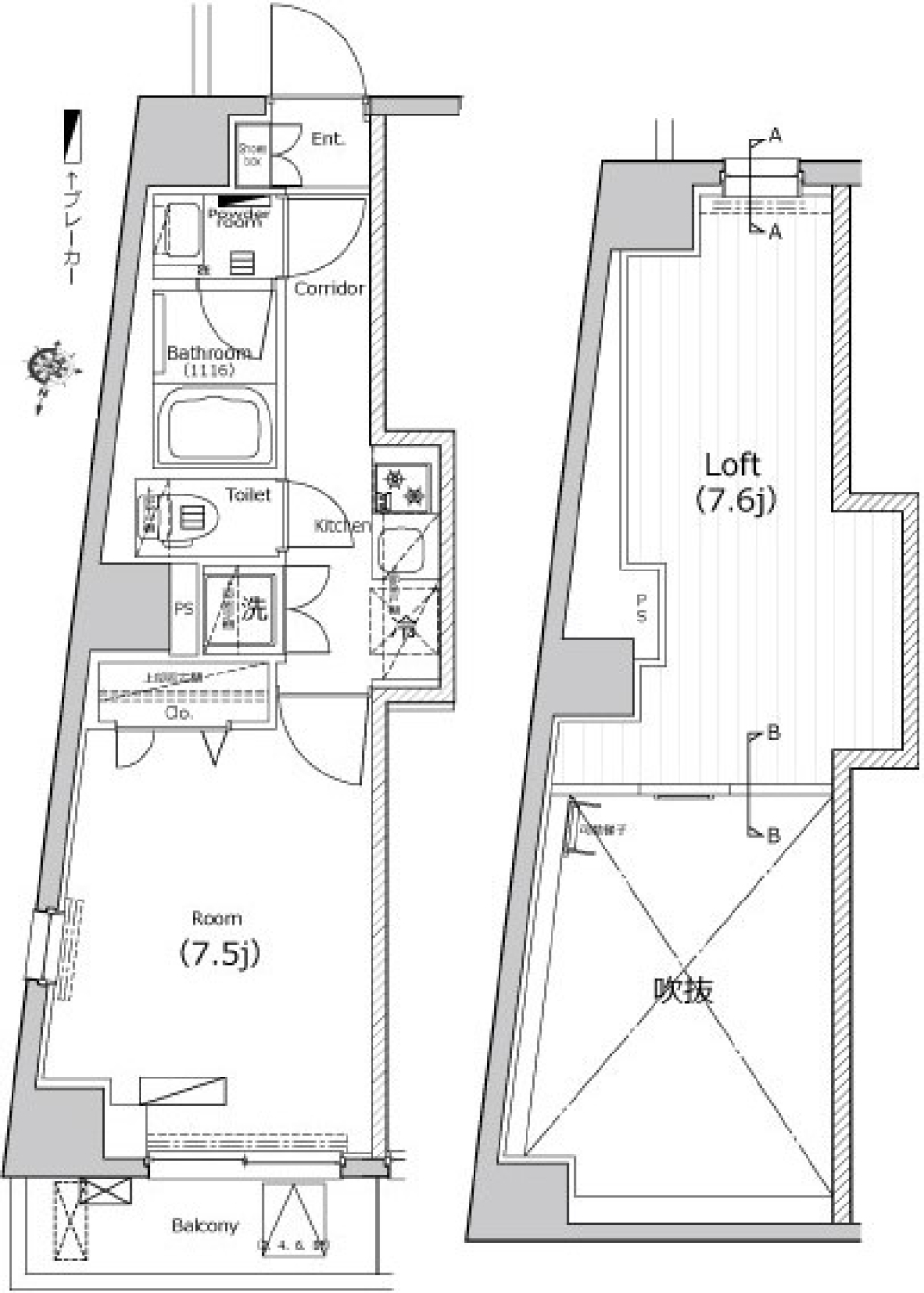 シーネクス三軒茶屋　902号室［ペット可］の間取り図