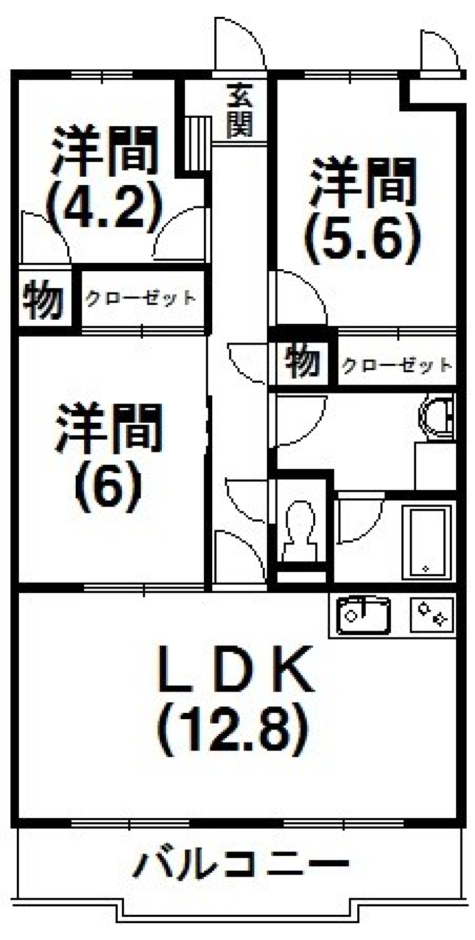 クールでスイートな私の小さな相棒[ペット可]の間取り図