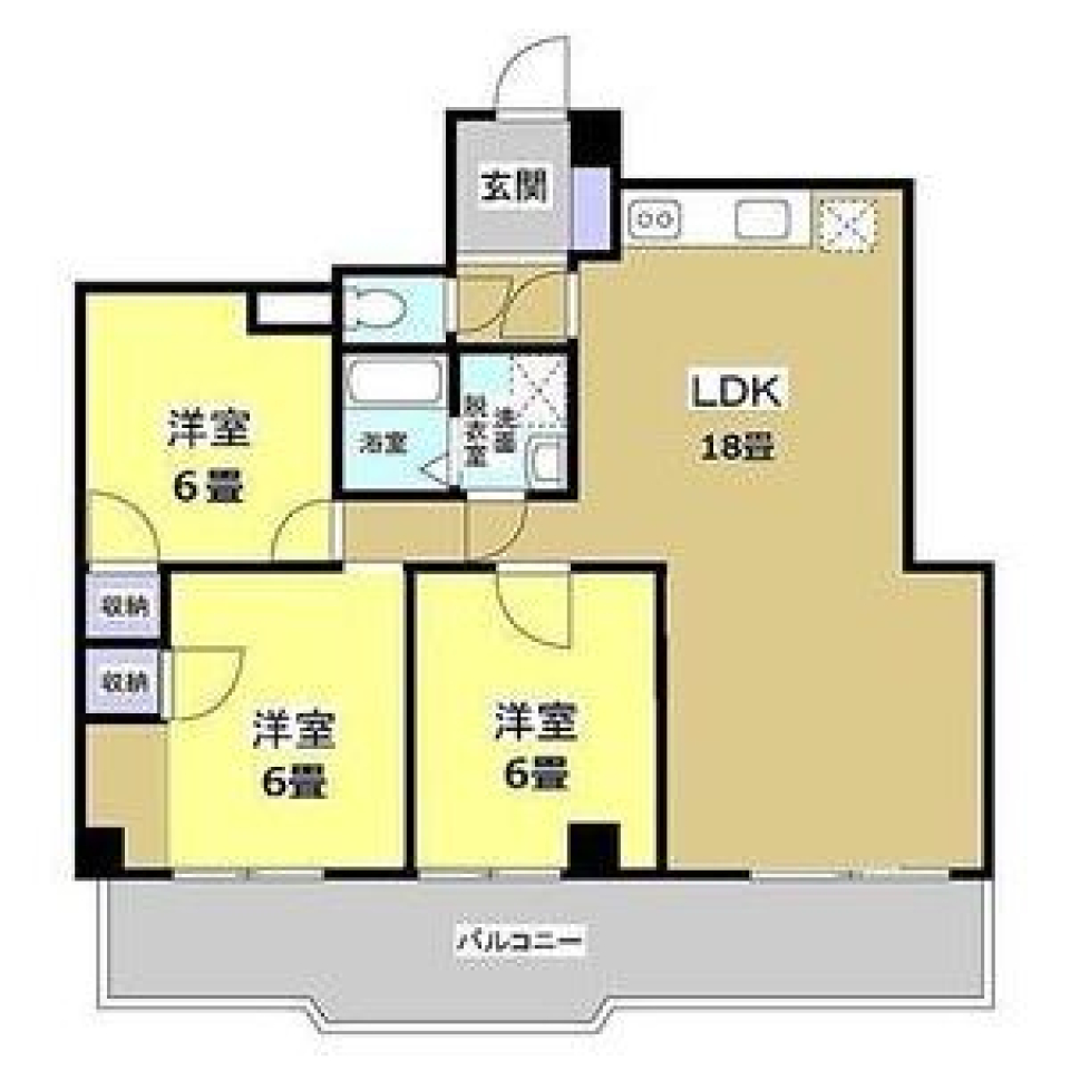 家族と過ごす空間［ペット可］の間取り図