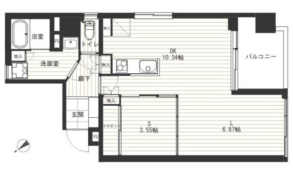 グランドメゾン阿佐谷 601号室の間取り図