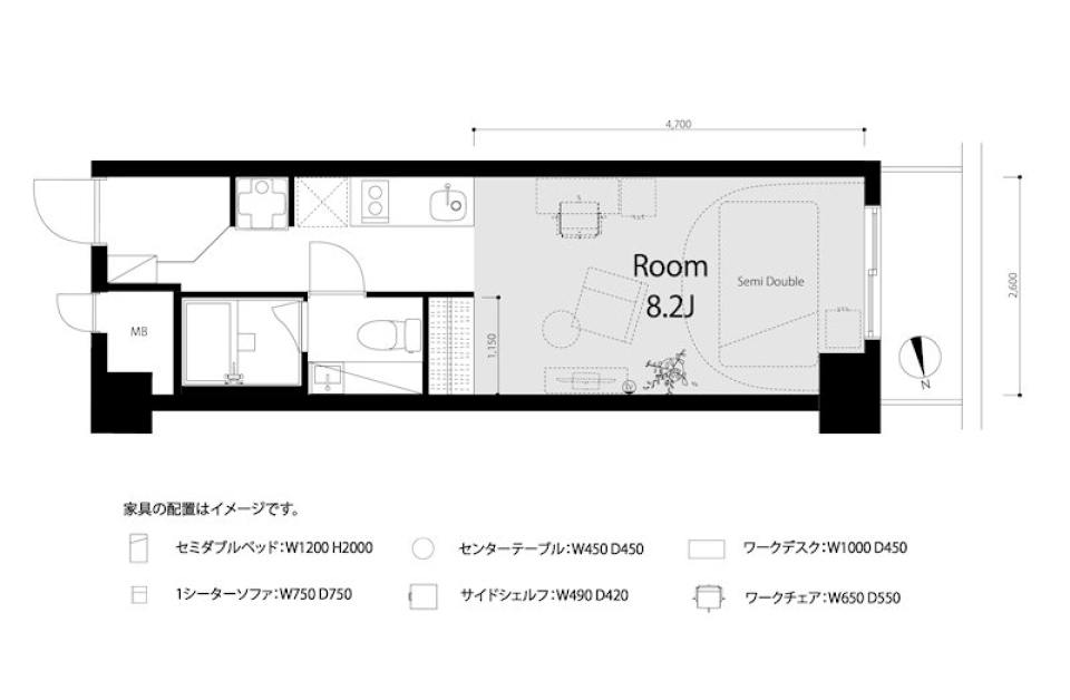 パッションを持っての間取り図