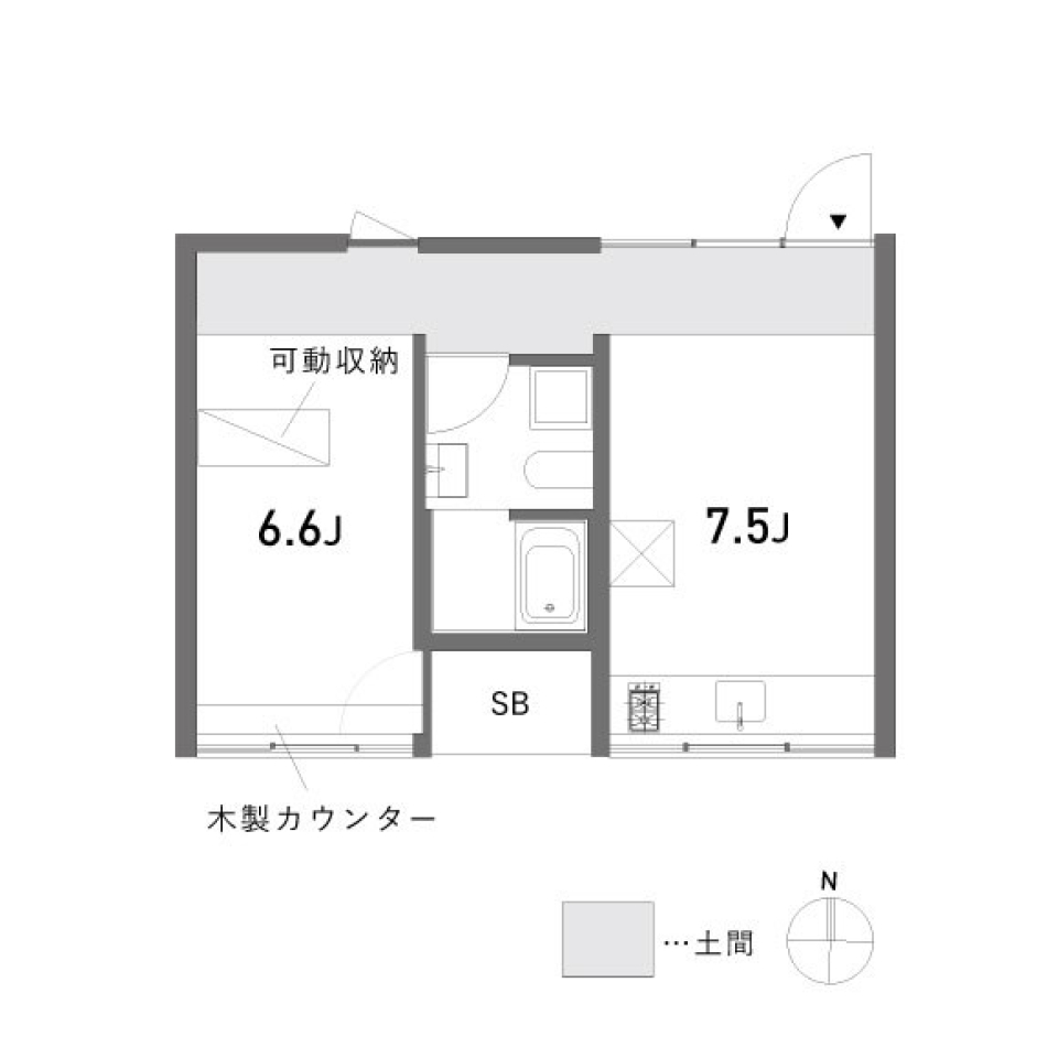 HM Comfort 203号室の間取り図