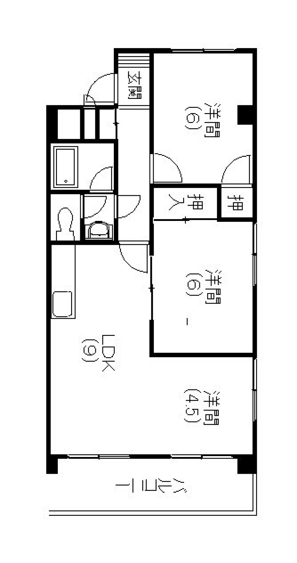 ミルキーブルーに魅せられての間取り図