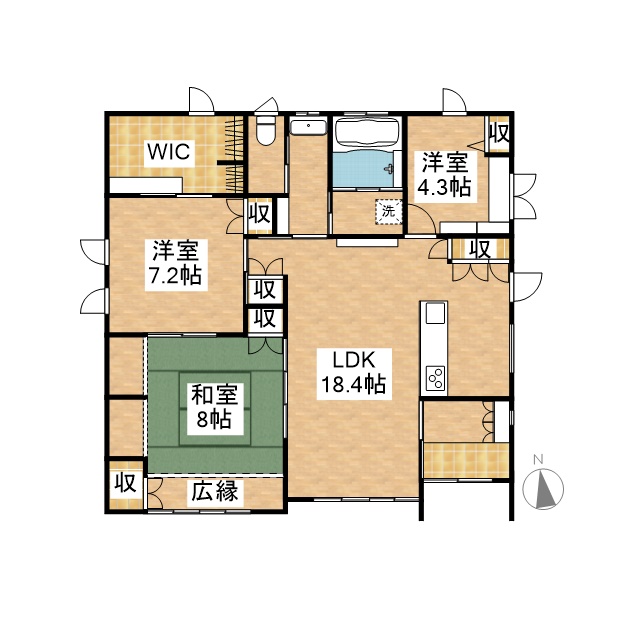 全てのお部屋がメイン！3SLDKの一戸建て物件！