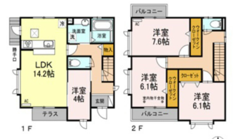 主婦の城［戸建］の間取り図