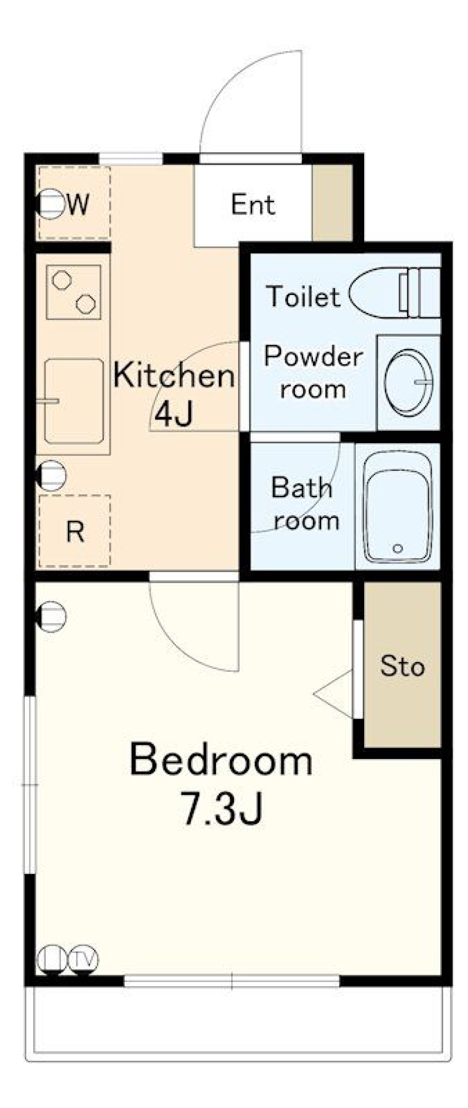 シンプルな暮らしの間取り図