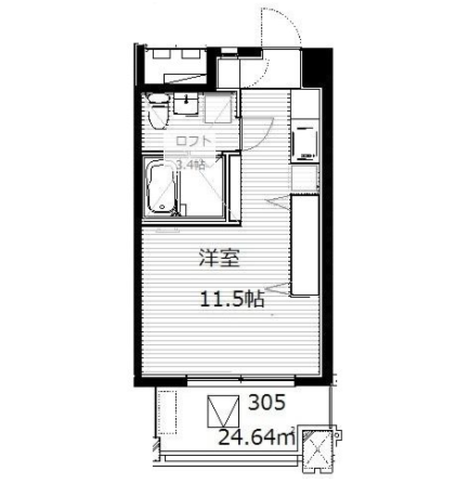 秘密基地のよう！  -ロフト付き-の間取り図