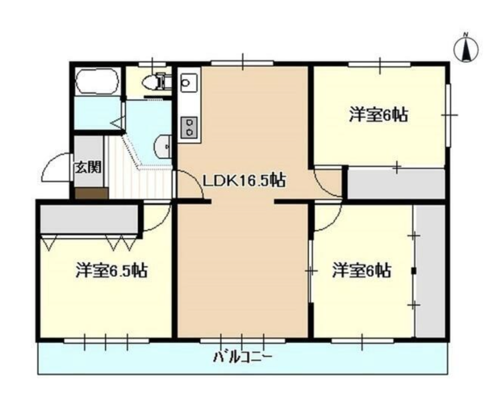 佐鳴湖と桜並木の間取り図