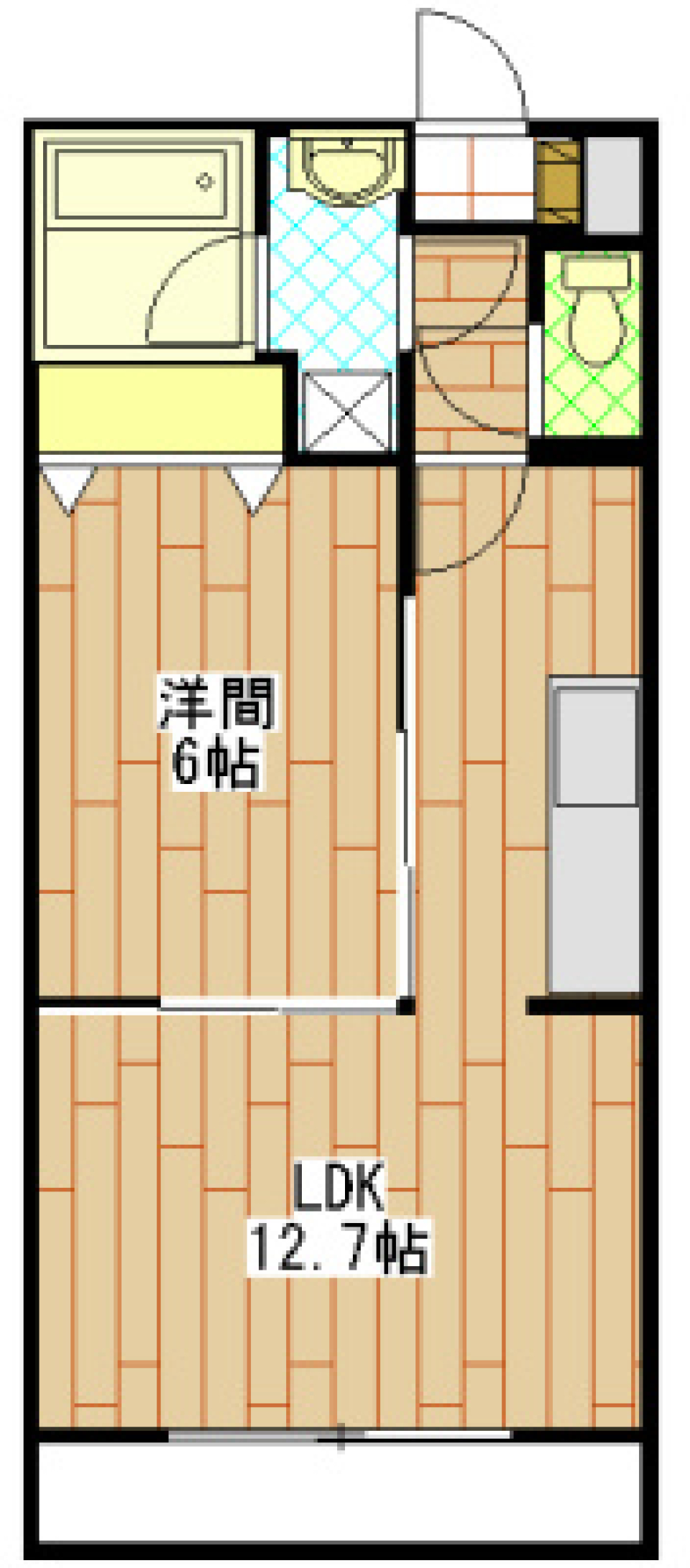 この部屋、侮ることなかれの間取り図