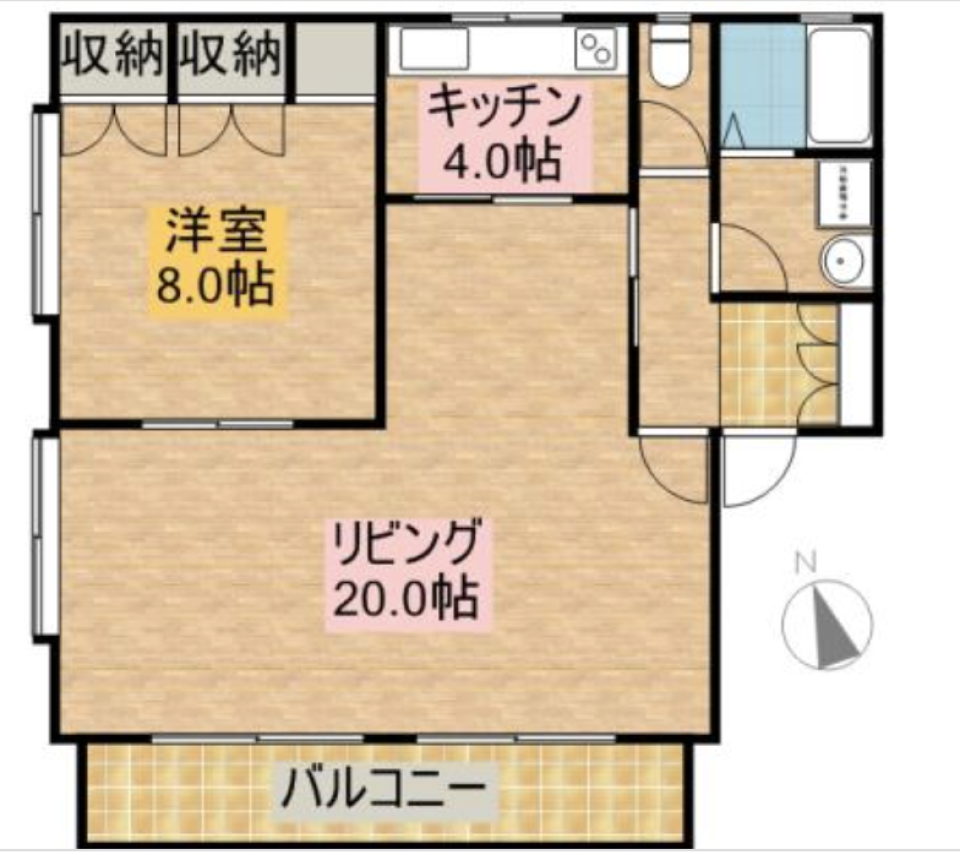 太陽さんさんの間取り図