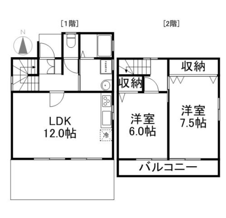 戸建て暮らしスタートの間取り図