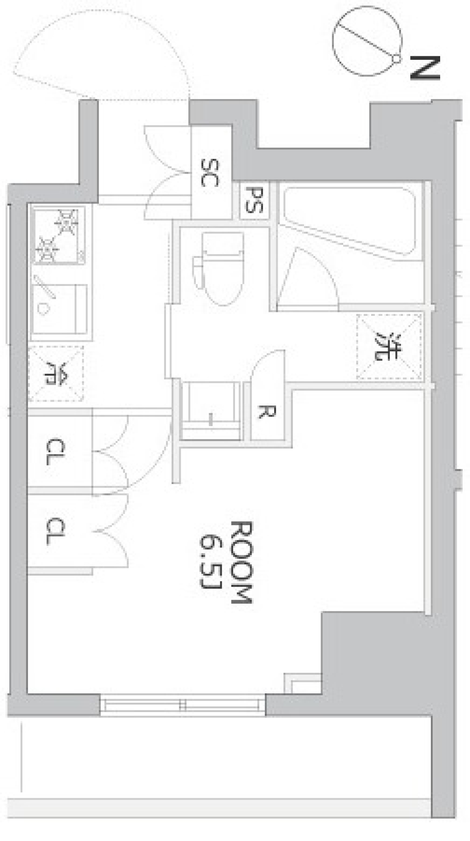 アジールコート北品川　901号室の間取り図