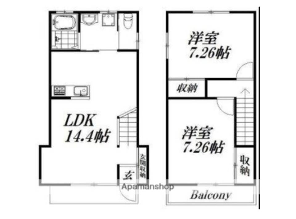 凛と佇むの間取り図