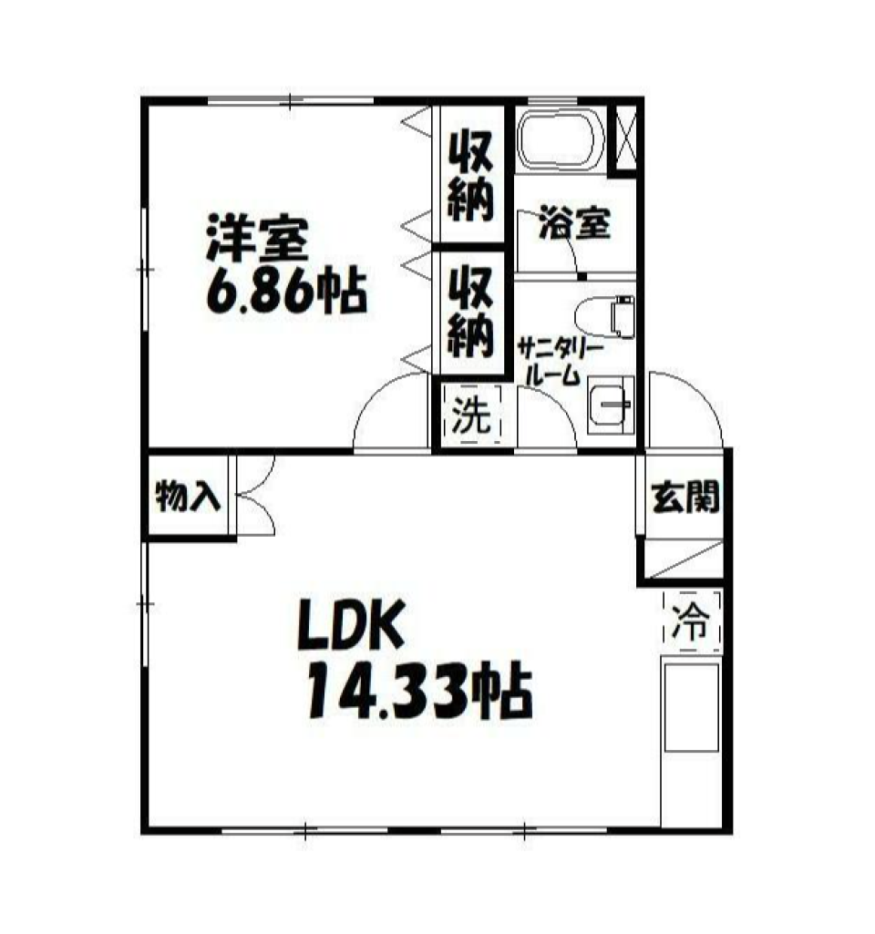 かわいいタイルに惚れた！私のリトリート空間の間取り図