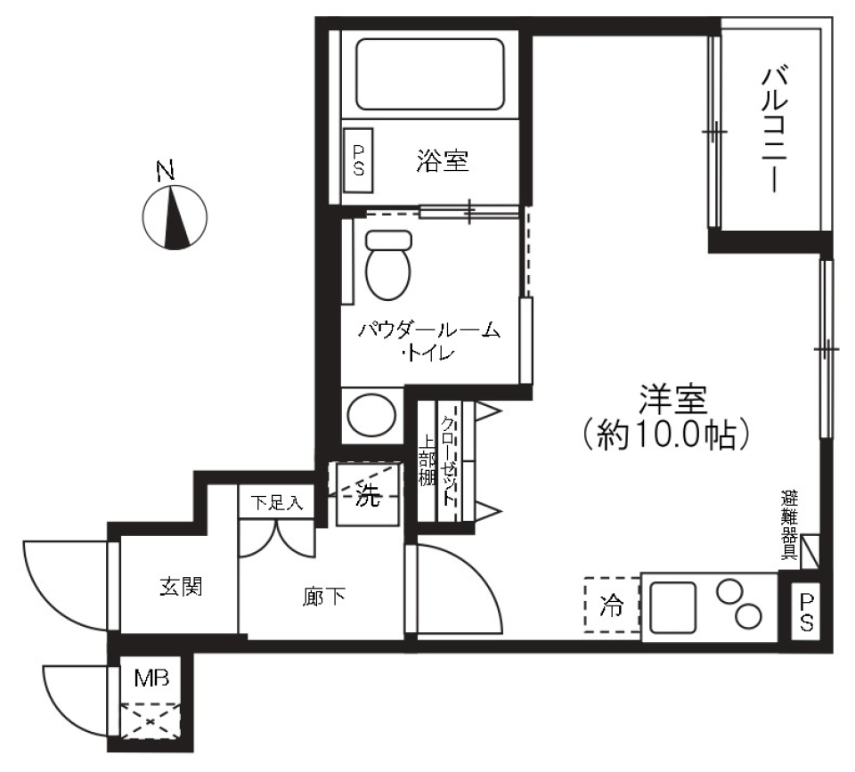 パティーナ中野　308号室［ペット可］の間取り図