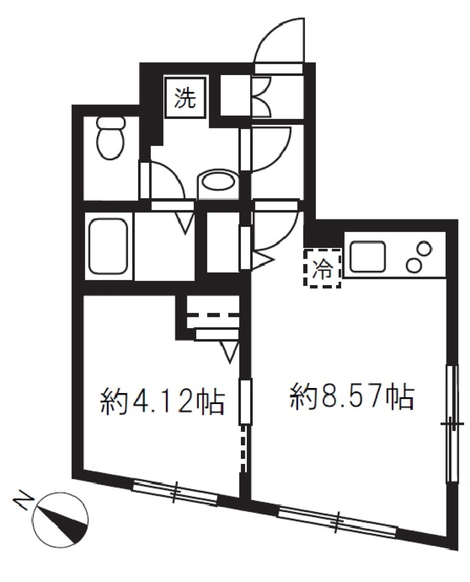 エルファーロ大塚Ⅳ　101号室の間取り図