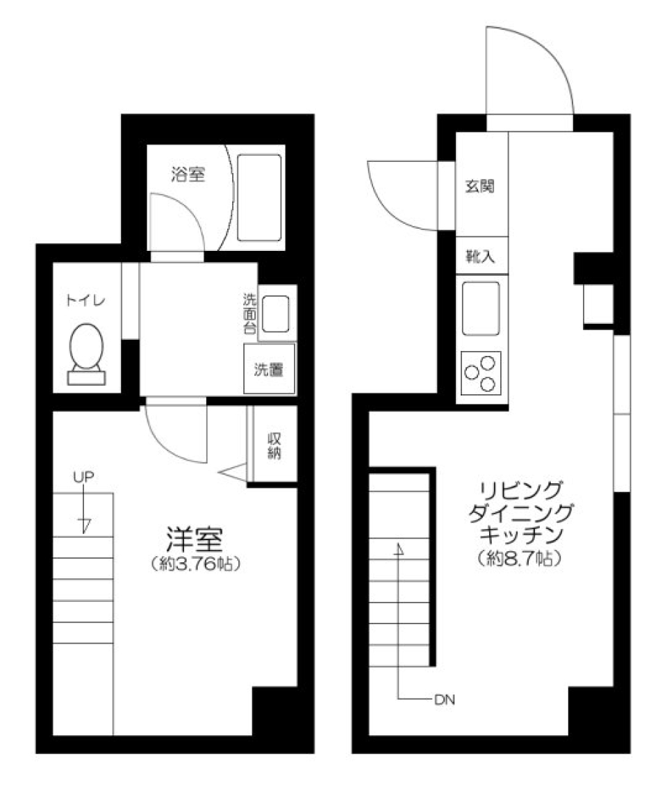 レクス目黒　101号室［ペット可］の間取り図