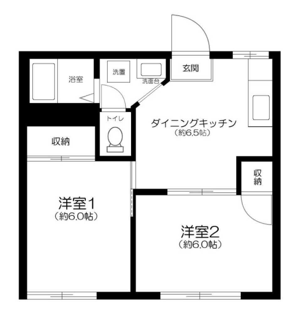 メゾンドコルテＢ棟　103号室の間取り図