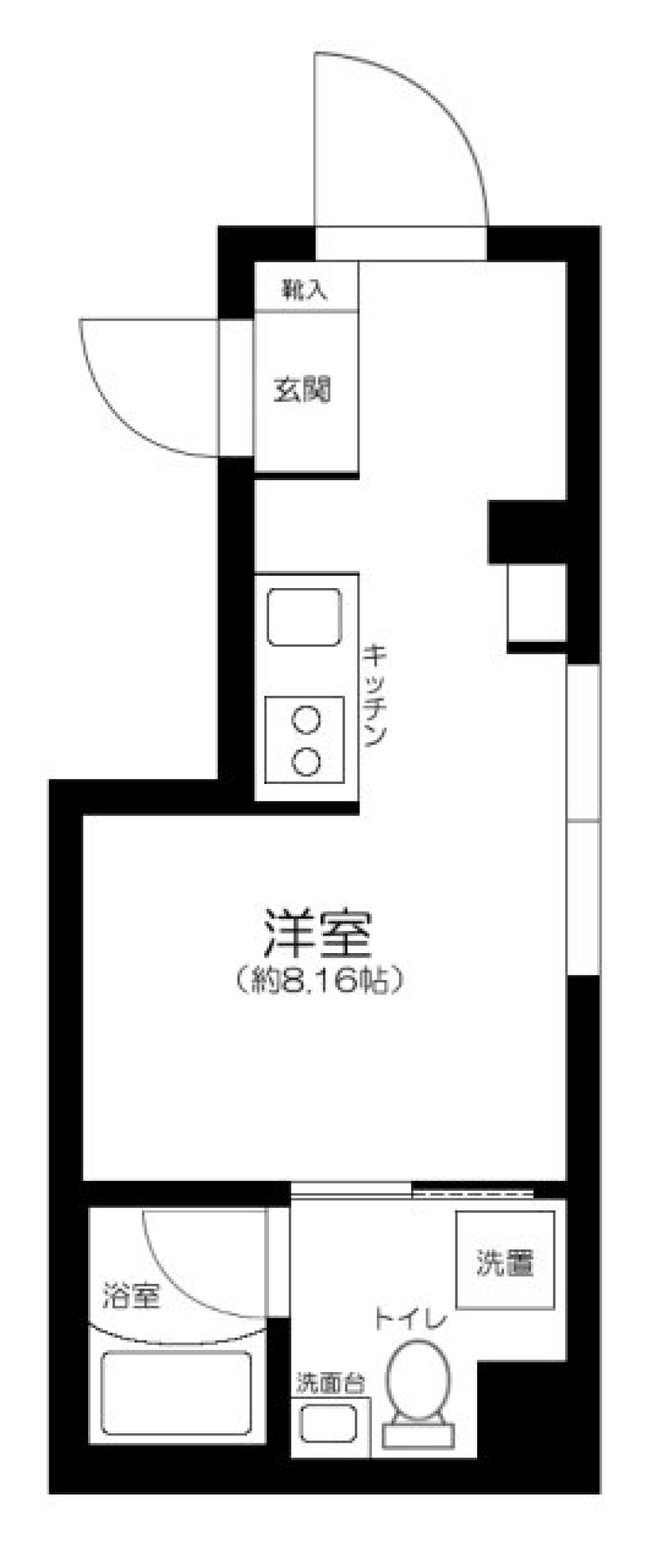 レクス目黒　201号室［ペット可］の間取り図