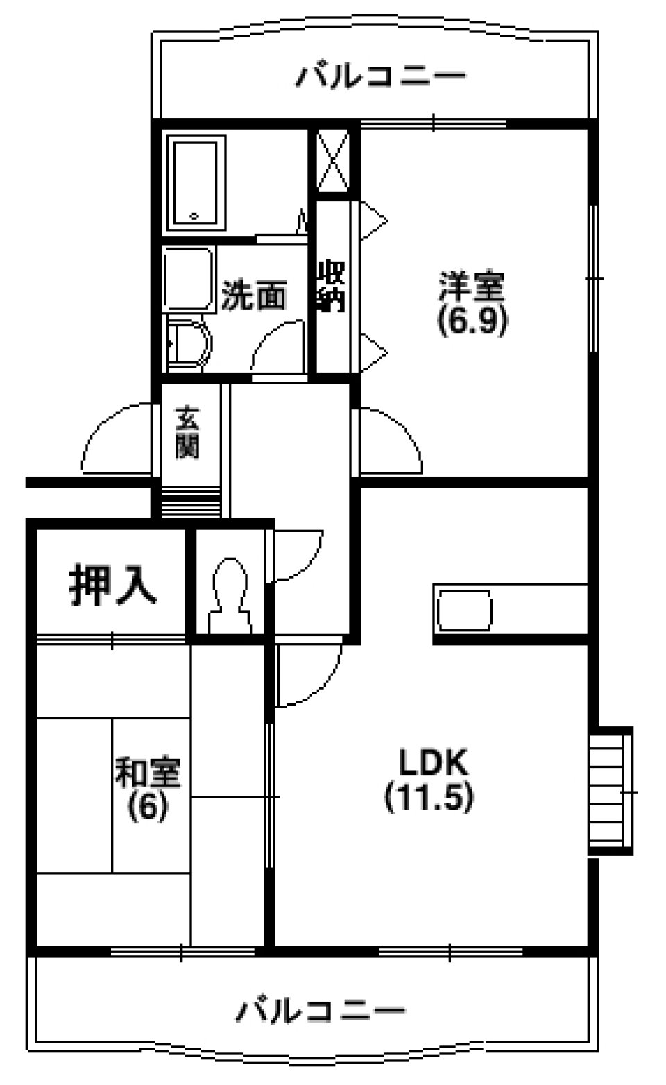 扉の先は和の香りの間取り図