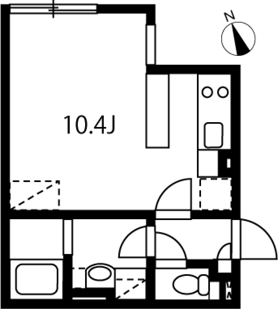 アレーロ高円寺　301号室［ペット可］の間取り図