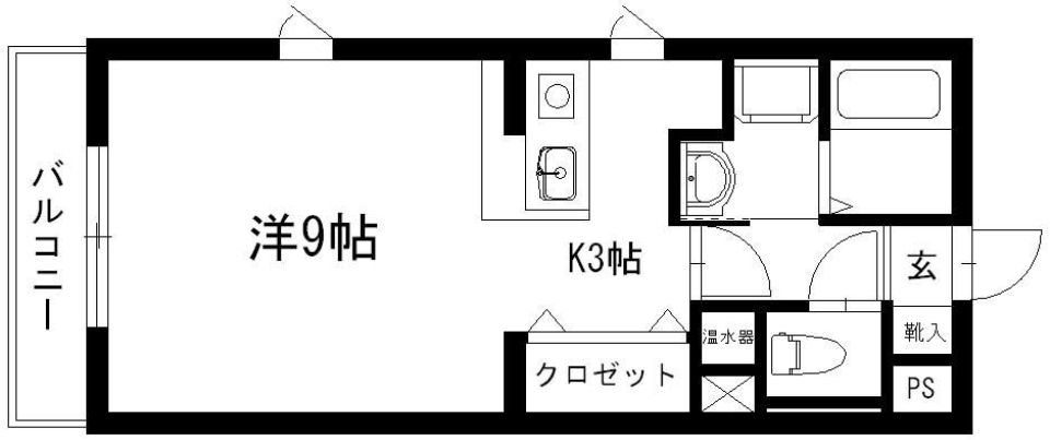 誰にも邪魔されない1人暮らしの間取り図