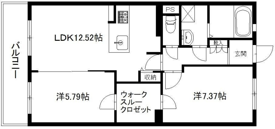 鴨江3丁目の家族暮らしの間取り図