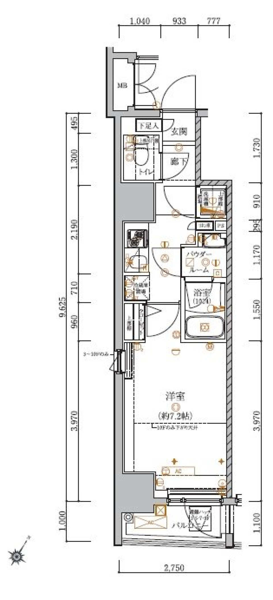 ご近所は神楽坂の間取り図