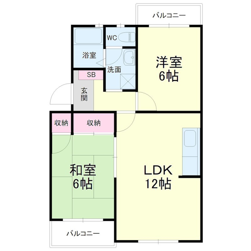 何かと便利な上島北の間取り図