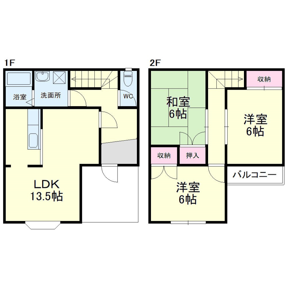 みんなお部屋は平等にの間取り図