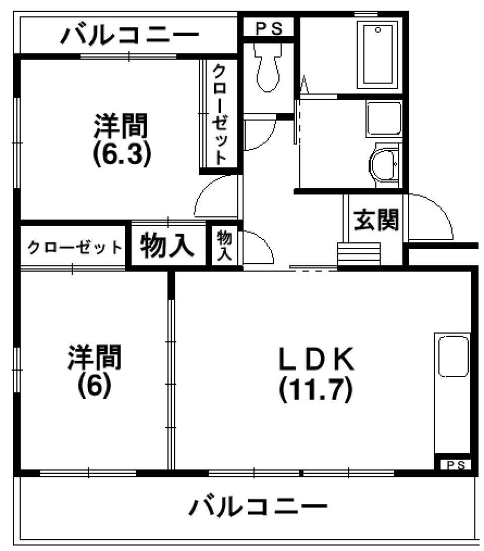 舞浜はすぐそばにの間取り図