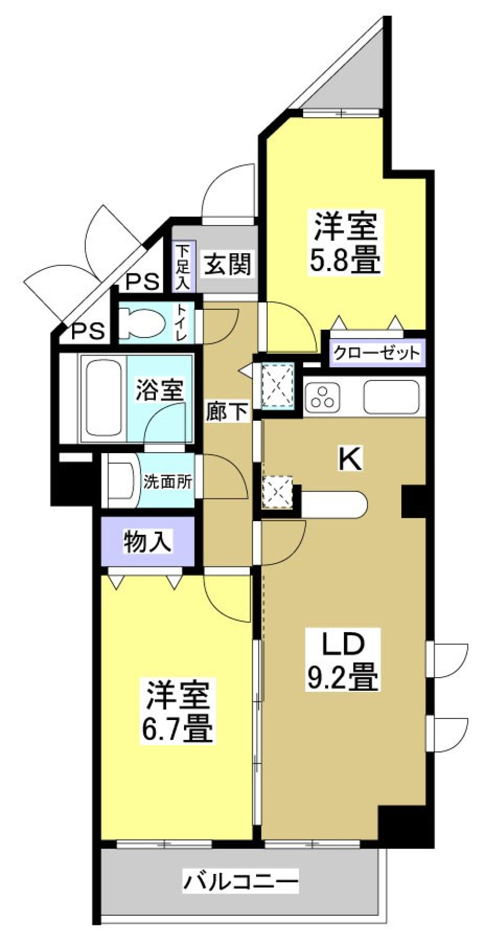 ハレの日ポカポカ ［ペット可］の間取り図