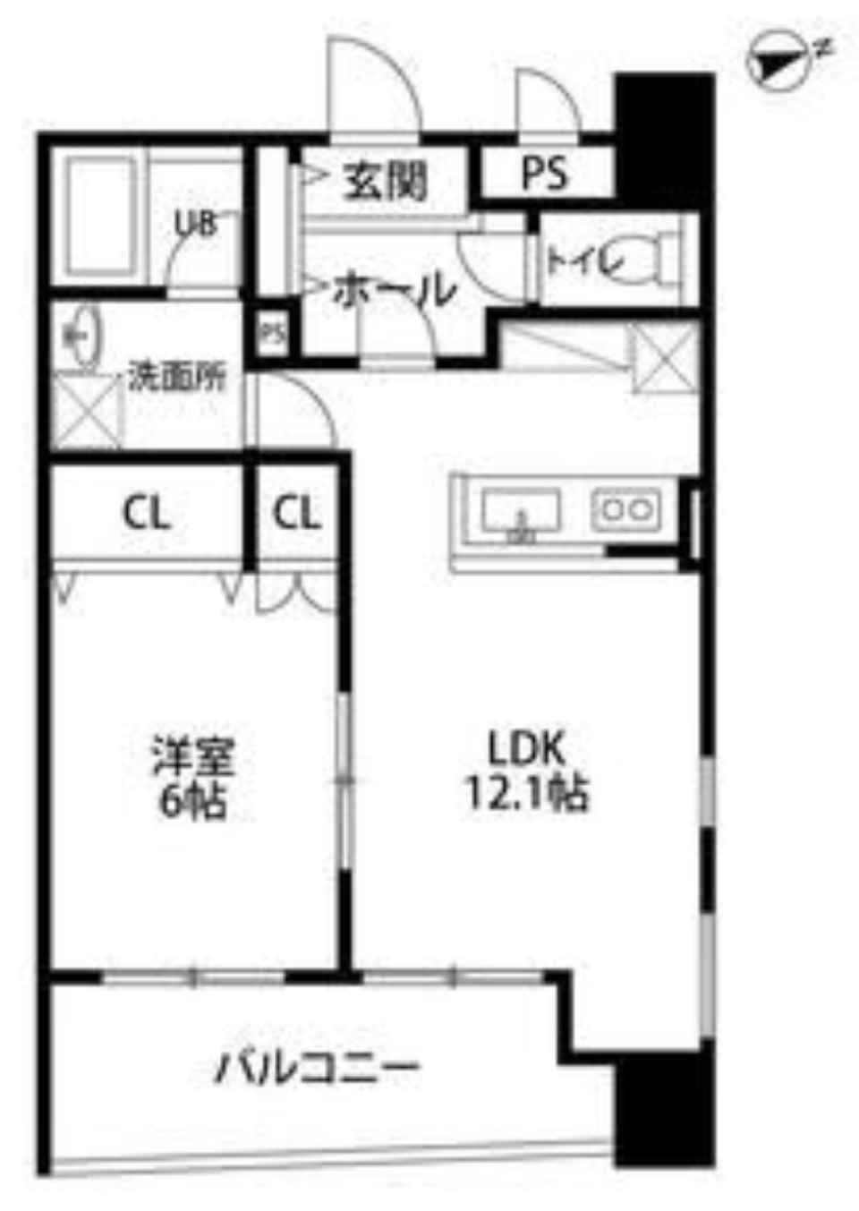 癒しのナイトタイムの間取り図