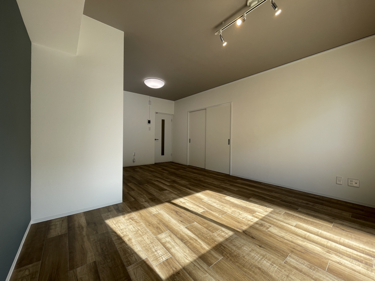 自然の回復力を感じさせる色を意識した内装