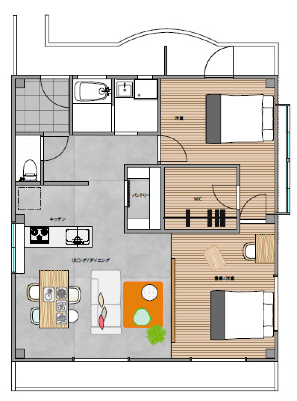 ボーダーレスに住むの間取り図