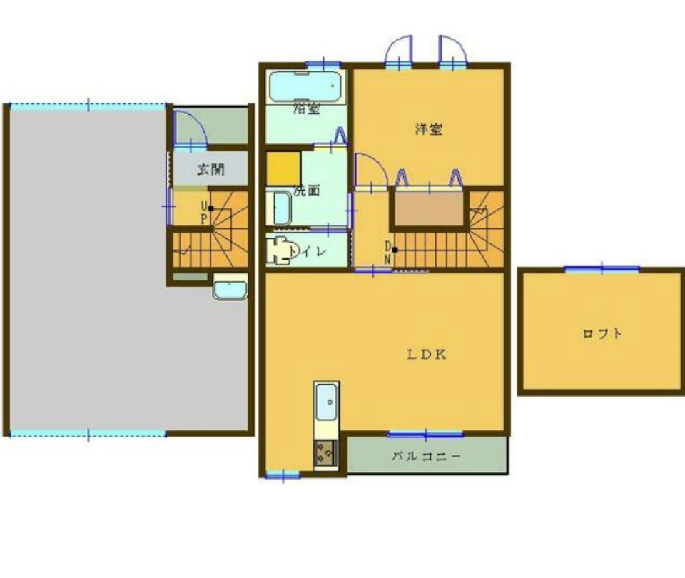 クールガレージ in 志都呂［ペット可］の間取り図