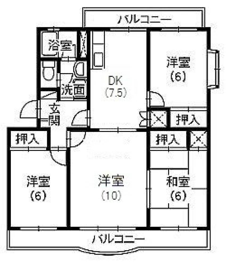 やっぱりゆとりが1番の間取り図