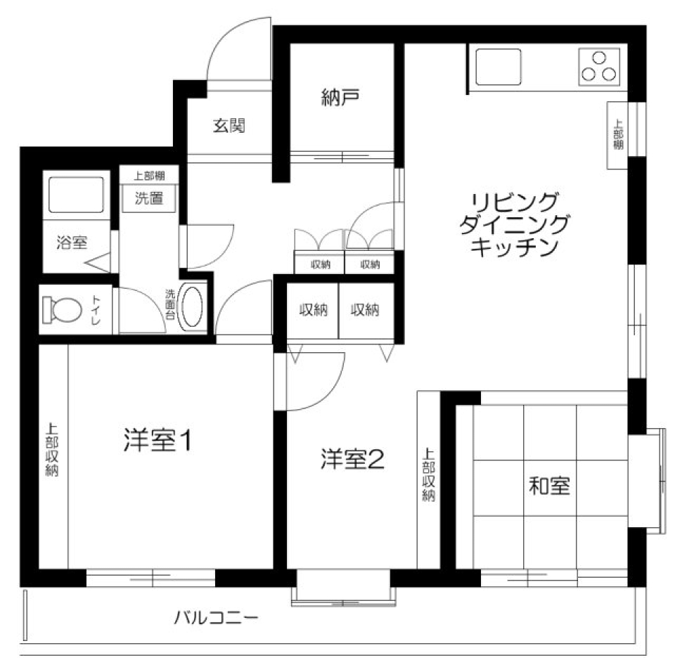 ロジマンエイト　201号室の間取り図