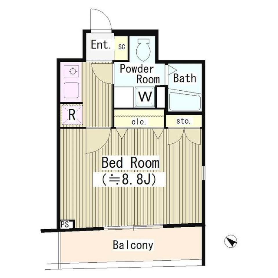 ＵＴＡ　ＨＯＵＳＥ　204号室の間取り図