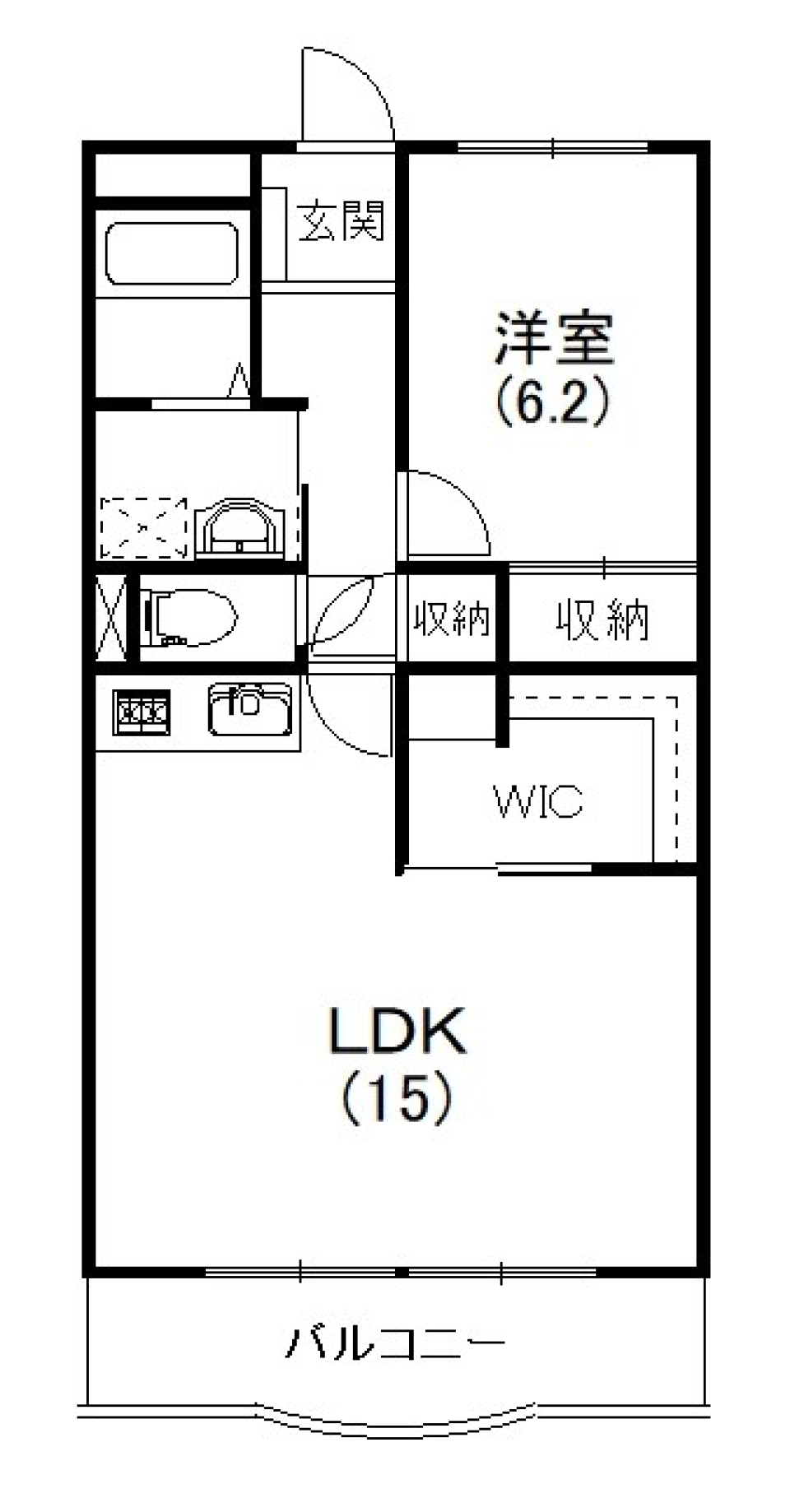 温もりを感じての間取り図