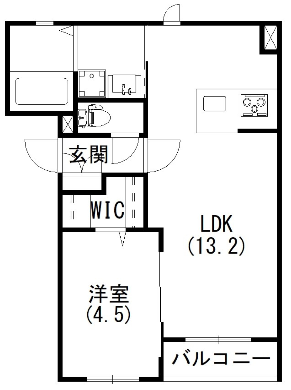 真っ白に魅せられての間取り図