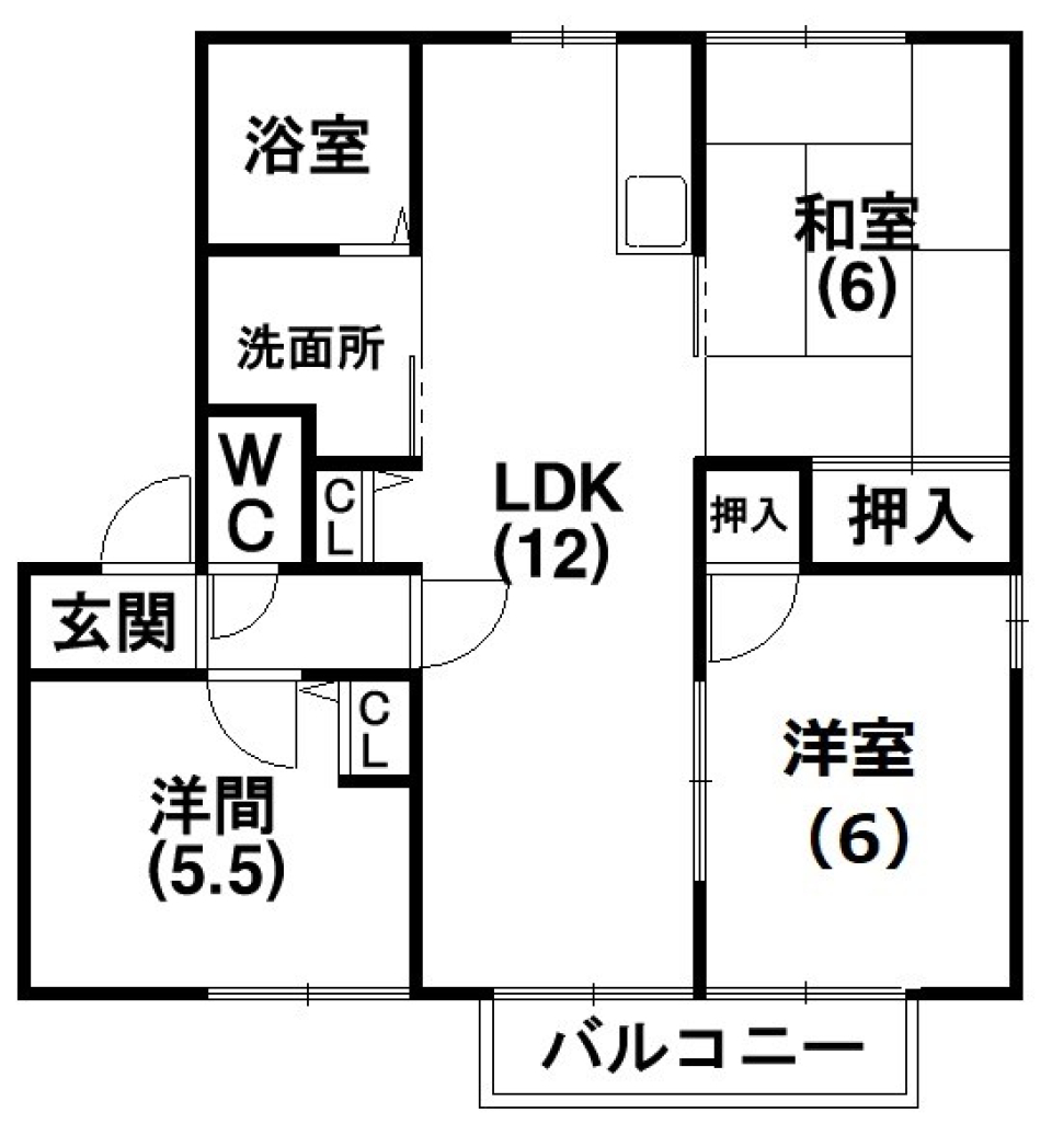 ゆったり日和の間取り図