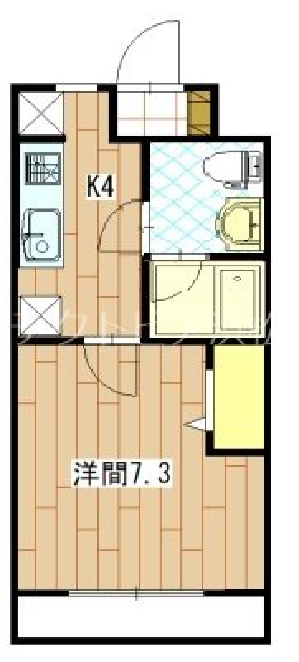 キラキラしたサンシャインブルーの間取り図