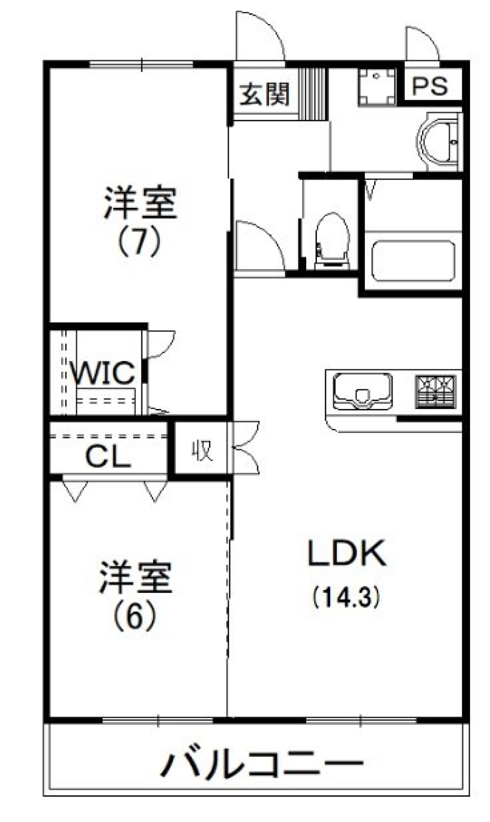 家族との距離が縮まるの間取り図