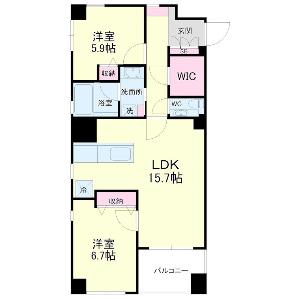 今夜は何作ろうかな［ペット可］の間取り図