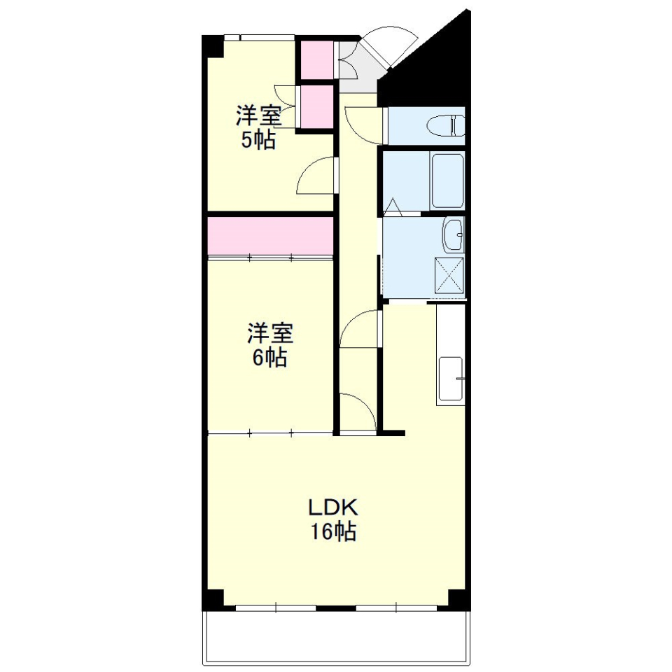 美術館のおとなりさんの間取り図