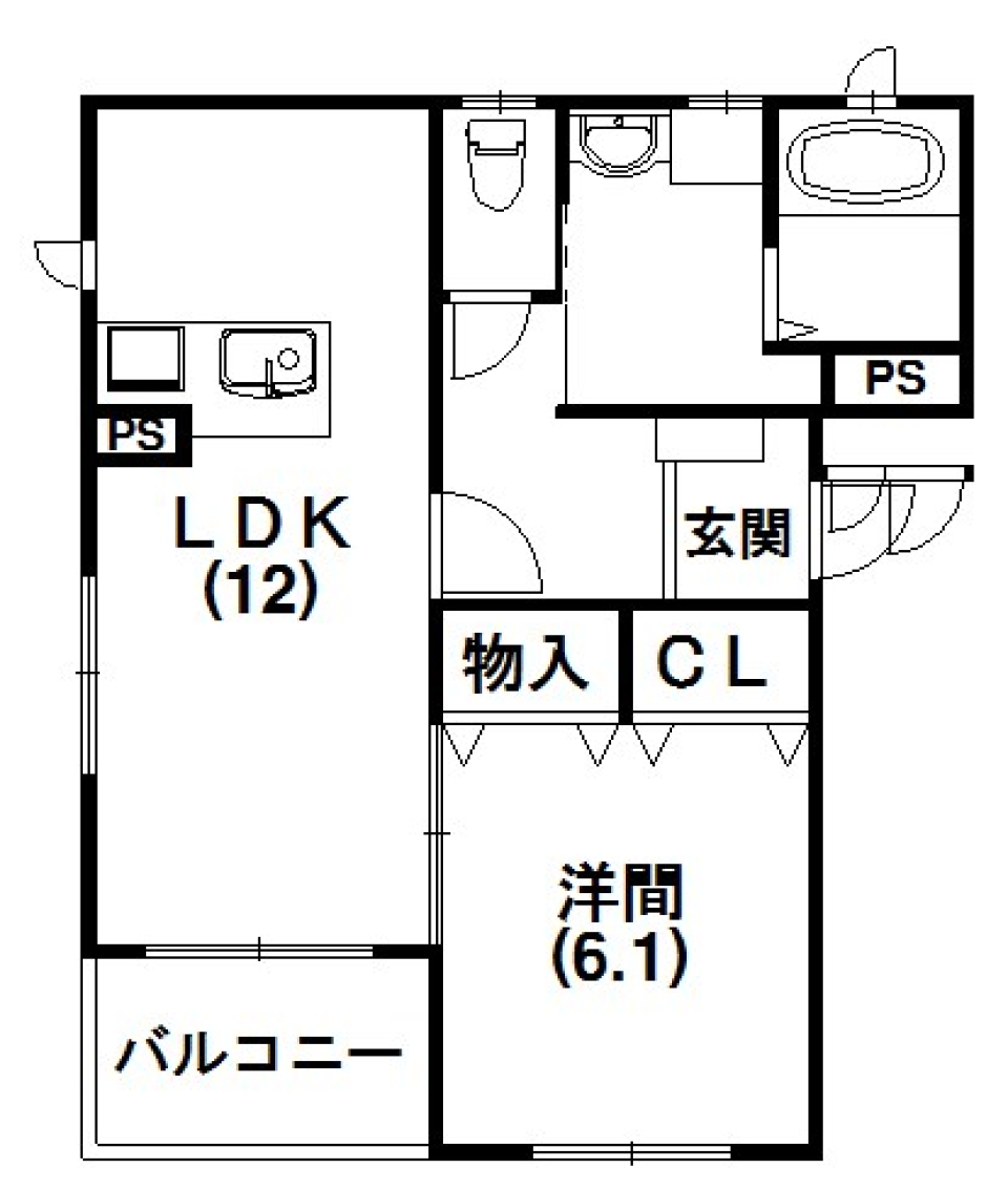 1人暮らしにもカップルにもおすすめの1LDK