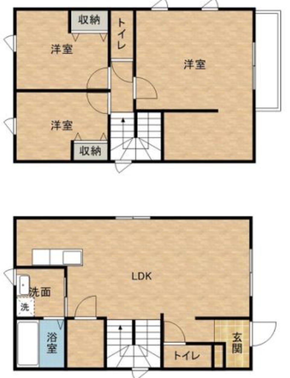 一戸建て生活、はじめましたの間取り図